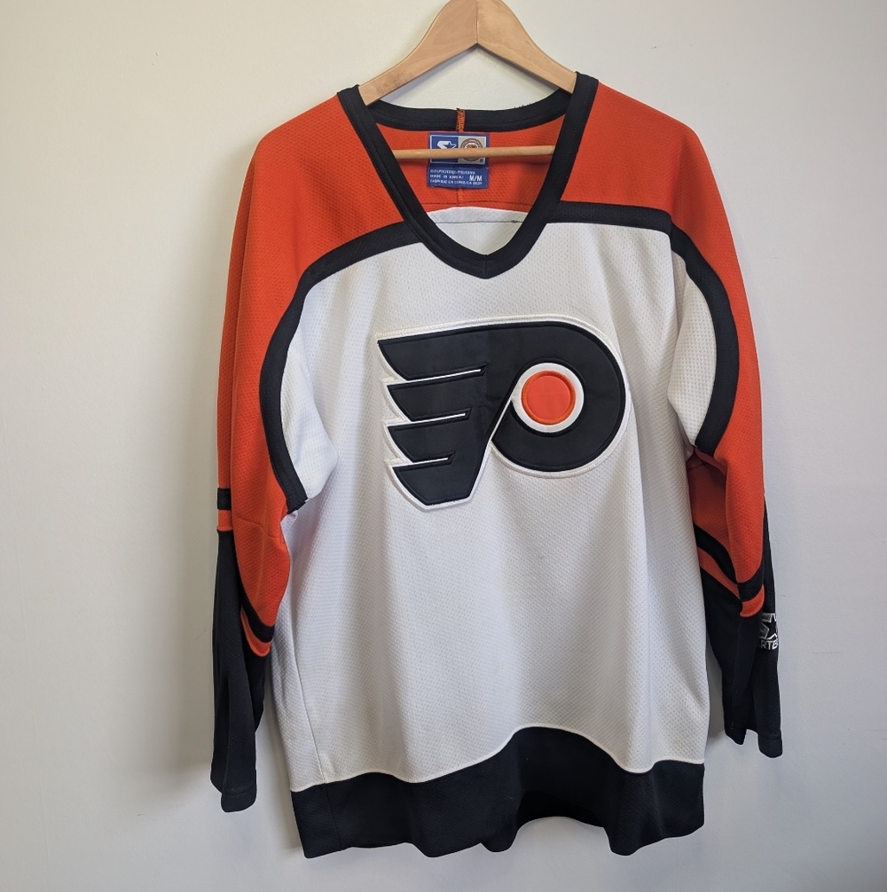 Vintage 90s Philadelphia Flyers Starter Hockey Jersey Adult Medium Sweater NHL